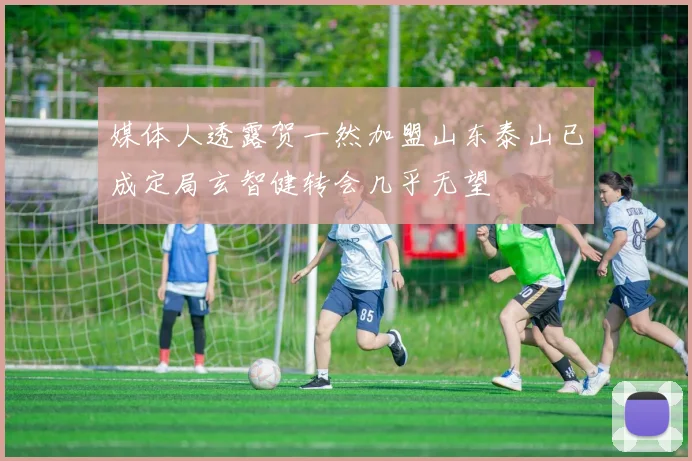 媒体人透露贺一然加盟山东泰山已成定局玄智健转会几乎无望